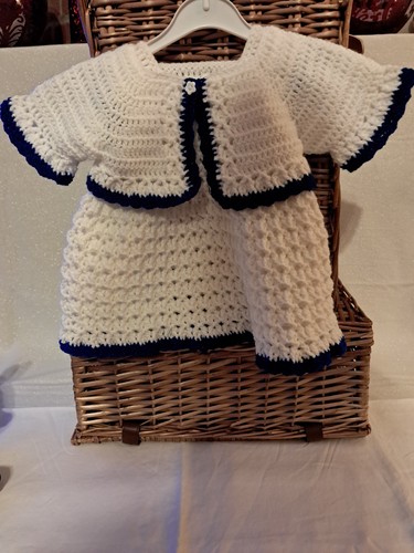 Handmade crochet baby dress - handmade,