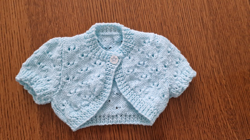 Hand knitted sleeved baby - hand, s/sleeved