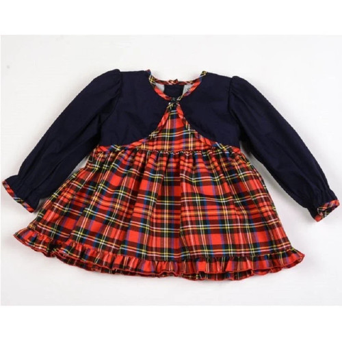 Baby girls tartan bolero - bolero, dress