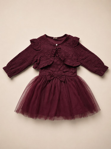 Baby girls burgundy tulle - baby,