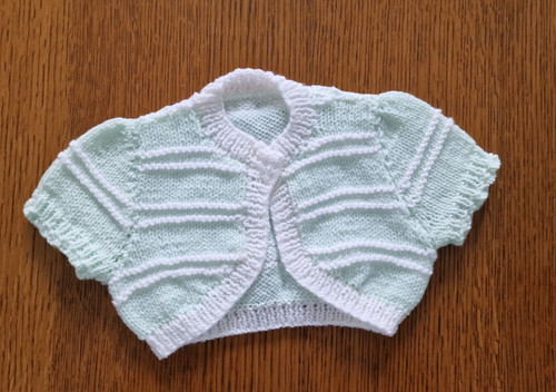 Hand knitted sleeved baby - knitted,