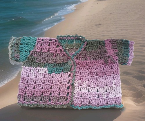 Hand crocheted multicoloured - crocheted,