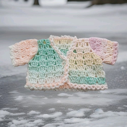 Hand crocheted baby - crocheted,