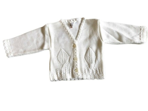 Baby girls knitted cardigan - knitted,