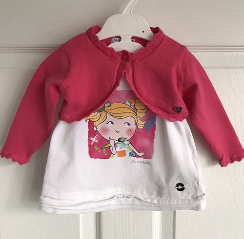 Baby girls pink white - girls, mayoral