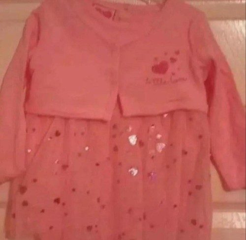 Babys pink heart tutu body - heart, tutu,body