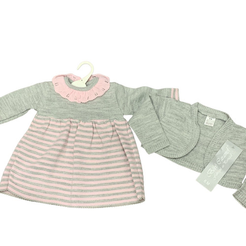 Baby girl knitted grey - girl's, and