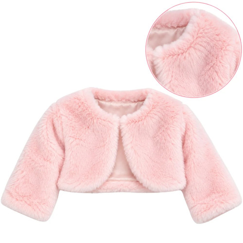 Pink fleece baby - baby, bolero