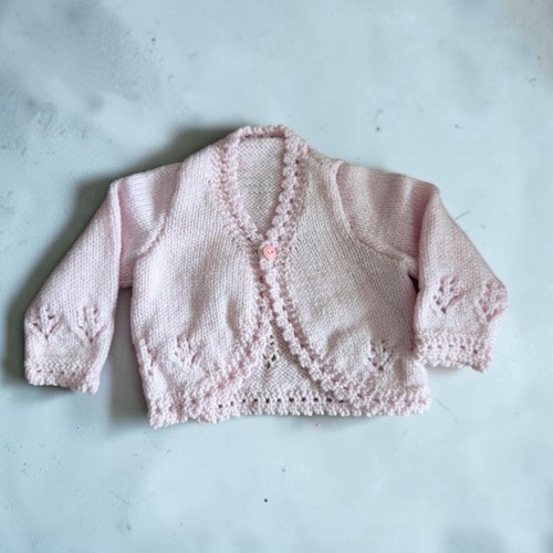 Pink bolero cardigan 3 - bolero, 0-3