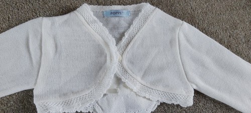 Beautiful white knitted bolero - beautiful,