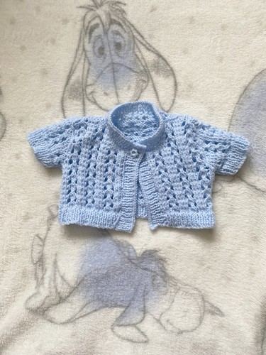 Hand knitted baby bolero - knitted,